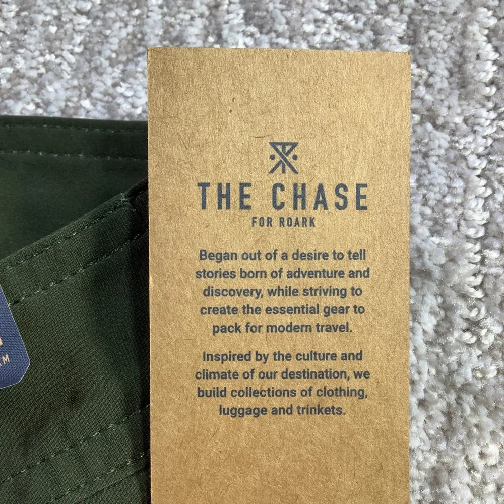 Roark Passage Primo Island Time Boardshorts Dark Military Green Mens Size 30 NWT
